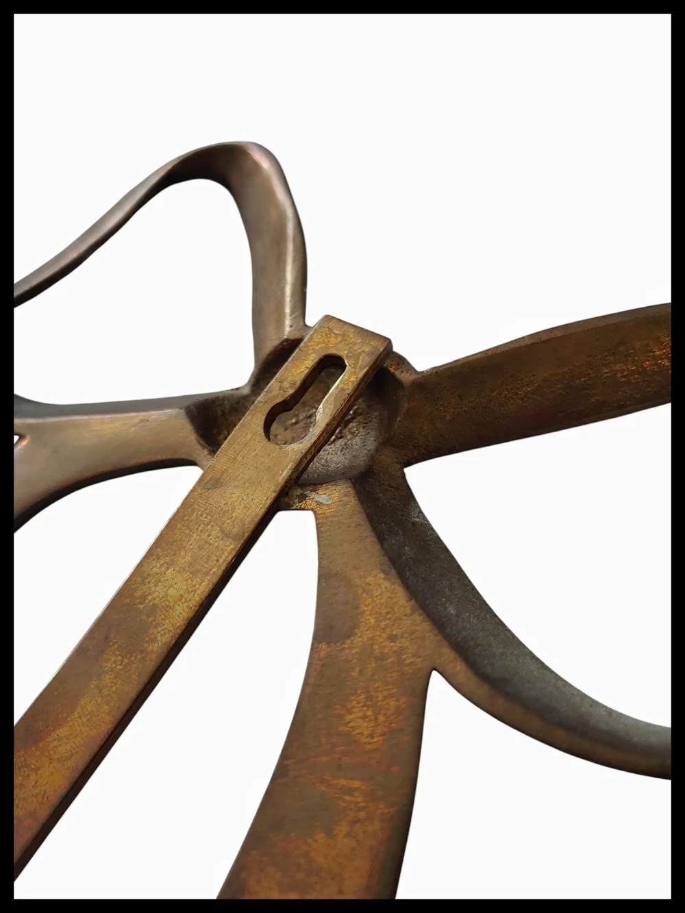 Vintage Bow Wall Hook with Natural Patina